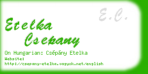 etelka csepany business card