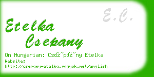 etelka csepany business card